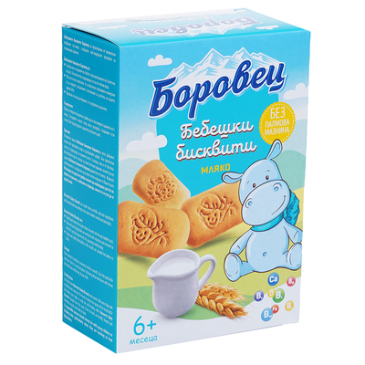 Боровец Бебешки бисквити с мляко 6 месеца+ | Kolichka.bg