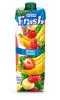 Fresh Сок от ягода и банан 30% 3x1л | Kolichka.bg